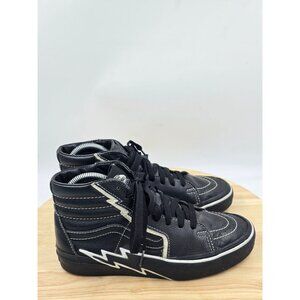 Vans Black and White High-Top Sneakers